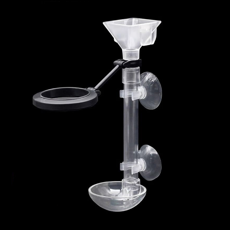 Aquarium Fish Eggs - อะคริลิค Aquarium Fish Feeder หลอดโปร่งใส Telescopic