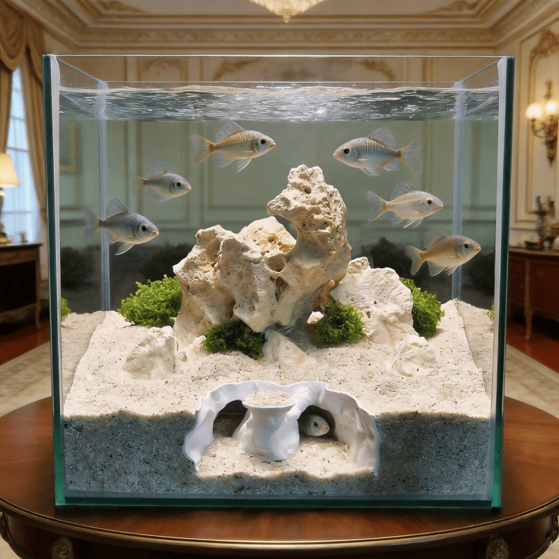 Aquarium Fish Hiding Places - ของตกแต่งตู้ปลาสามารถเพิ่มความรู้สึกเรื่องระดับชั้นในตู้ปลา พร้อมเป็นที่ซ่อนตัวสำหรับสัตว์เลื้อยคลานและสัตว์ครึ่งบกครึ่งน้ำ