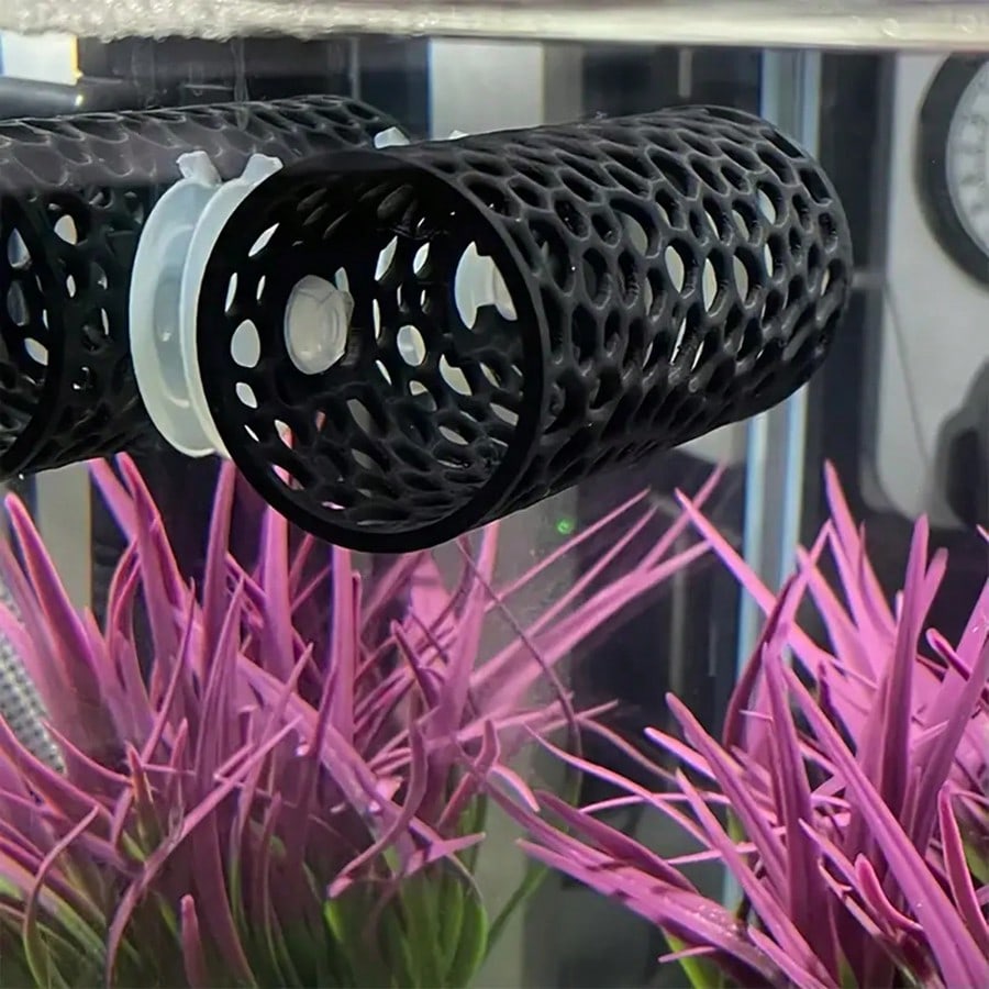 Aquarium Fish Hiding Places - ที่หลบซ่อนปลาเบตต้า รูปทรงหลอดกลวง พร้อมจุกดูดสุญญากาศ ปลอดภัย ใช้เป็นที่พักผ่อน ตกแต่งตู้ปลา