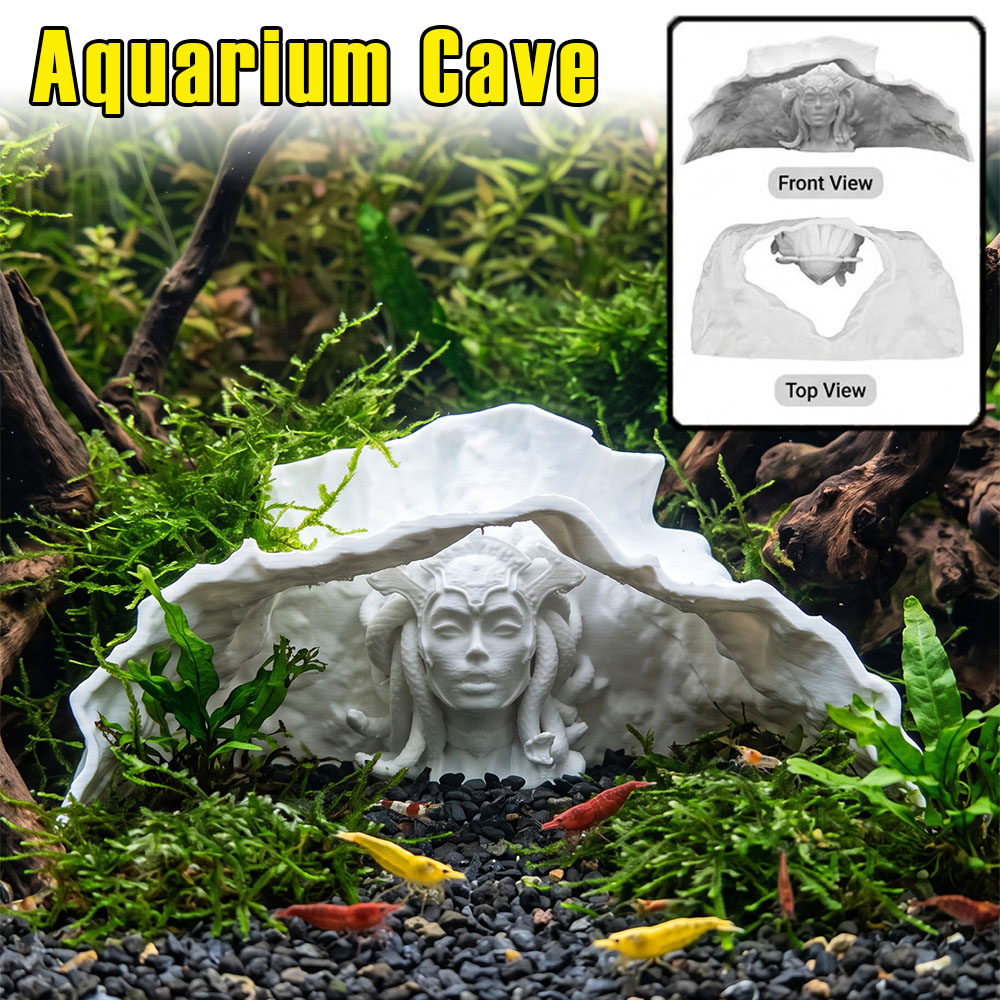 Aquarium Fish Hiding Places - ถ้ำตกแต่งตู้ปลา พิมพ์ 3 มิติด้วย PLA ถ้ำปลาสร้างสรรค์