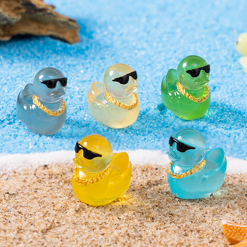 เป็ดเรซิ่นเรืองแสงขนาดเล็ก 10/ - Fish Toys For Aquarium บทวิจารณ์และราคา