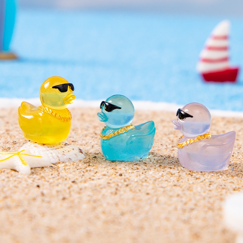 เป็ดเรซิ่นเรืองแสงขนาดเล็ก 10/ - Fish Toys For Aquarium บทวิจารณ์และราคา