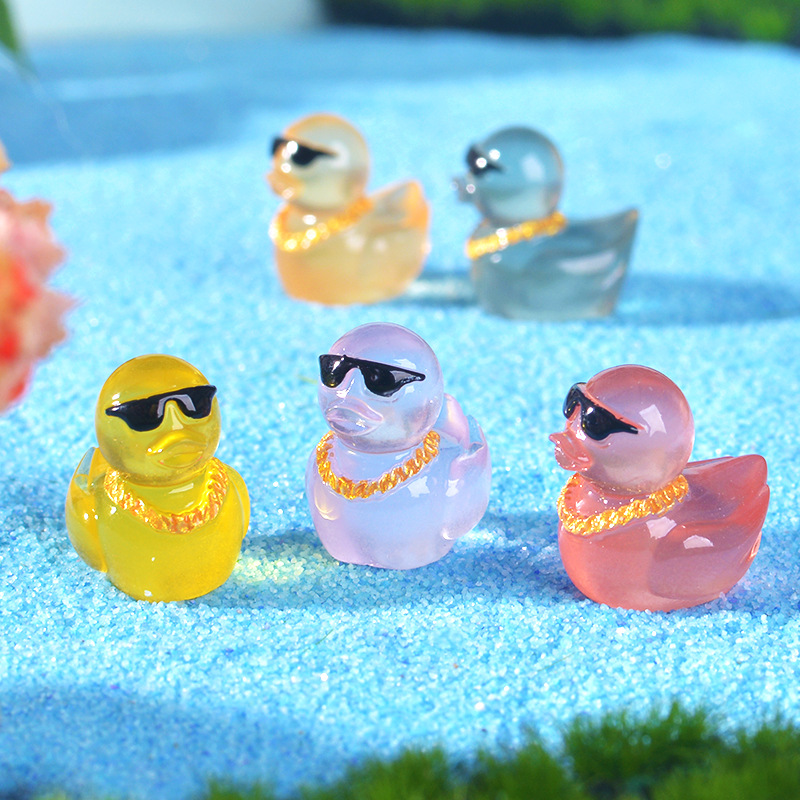 เป็ดเรซิ่นเรืองแสงขนาดเล็ก 10/ - Fish Toys For Aquarium บทวิจารณ์และราคา