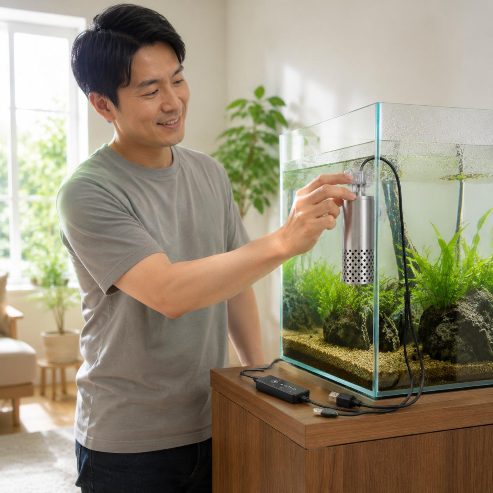 เครื่องกำจัดคราบน้ำมันในตู้ปลา - Aquarium Fish Low Maintenance บทวิจารณ์และราคา
