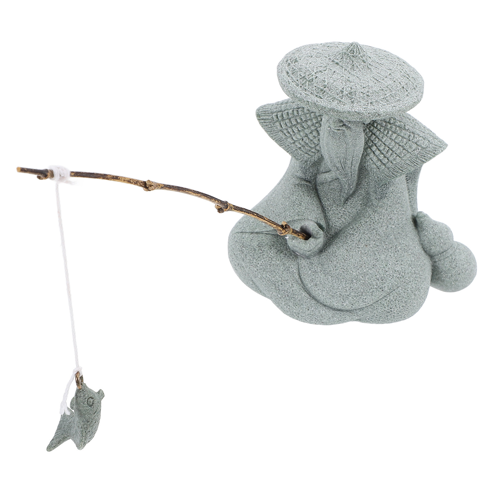 รูปปั้นนักตกปลาขนาดเล็ก ทำจากเ - Aquarium Mini Fish บทวิจารณ์และราคา