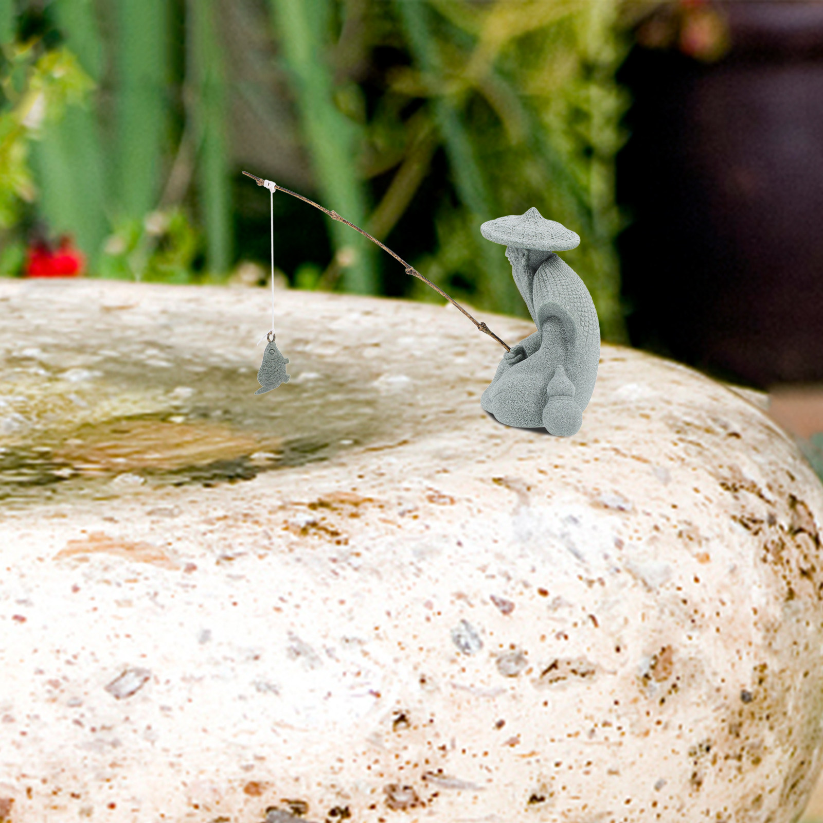 รูปปั้นนักตกปลาขนาดเล็ก ทำจากเ - Aquarium Mini Fish บทวิจารณ์และราคา