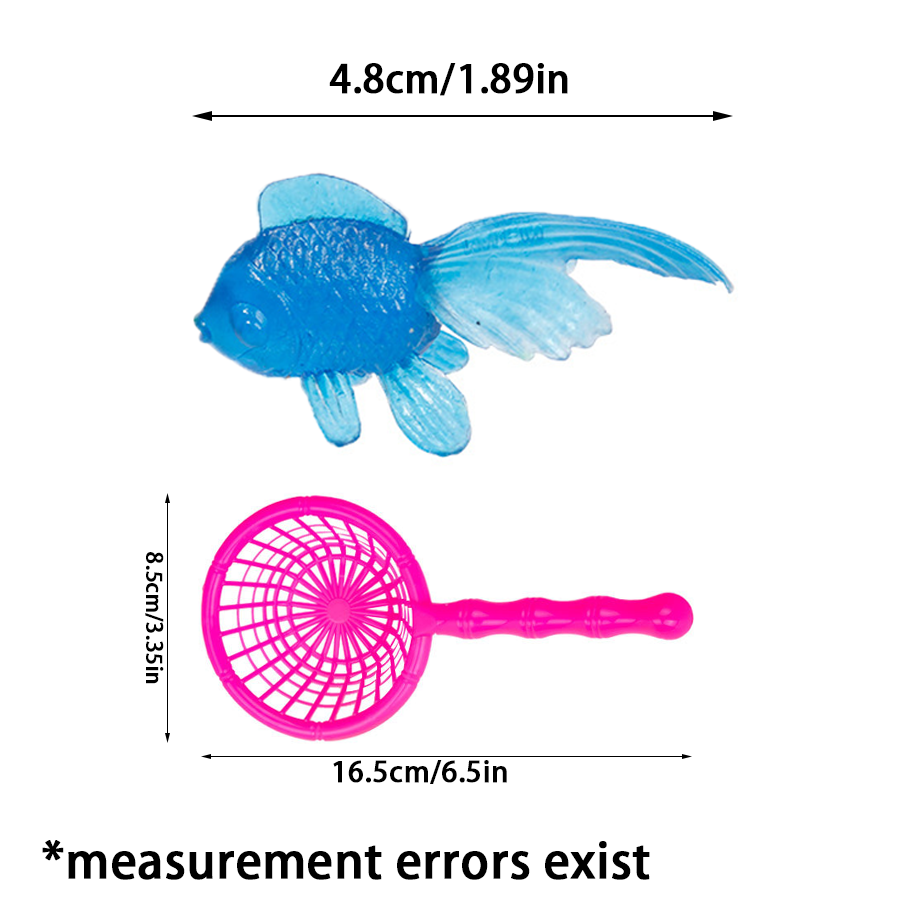 ชุดปลาทองลอยน้ำและตาข่ายจับปลา - Fish Toys For Aquarium บทวิจารณ์และราคา