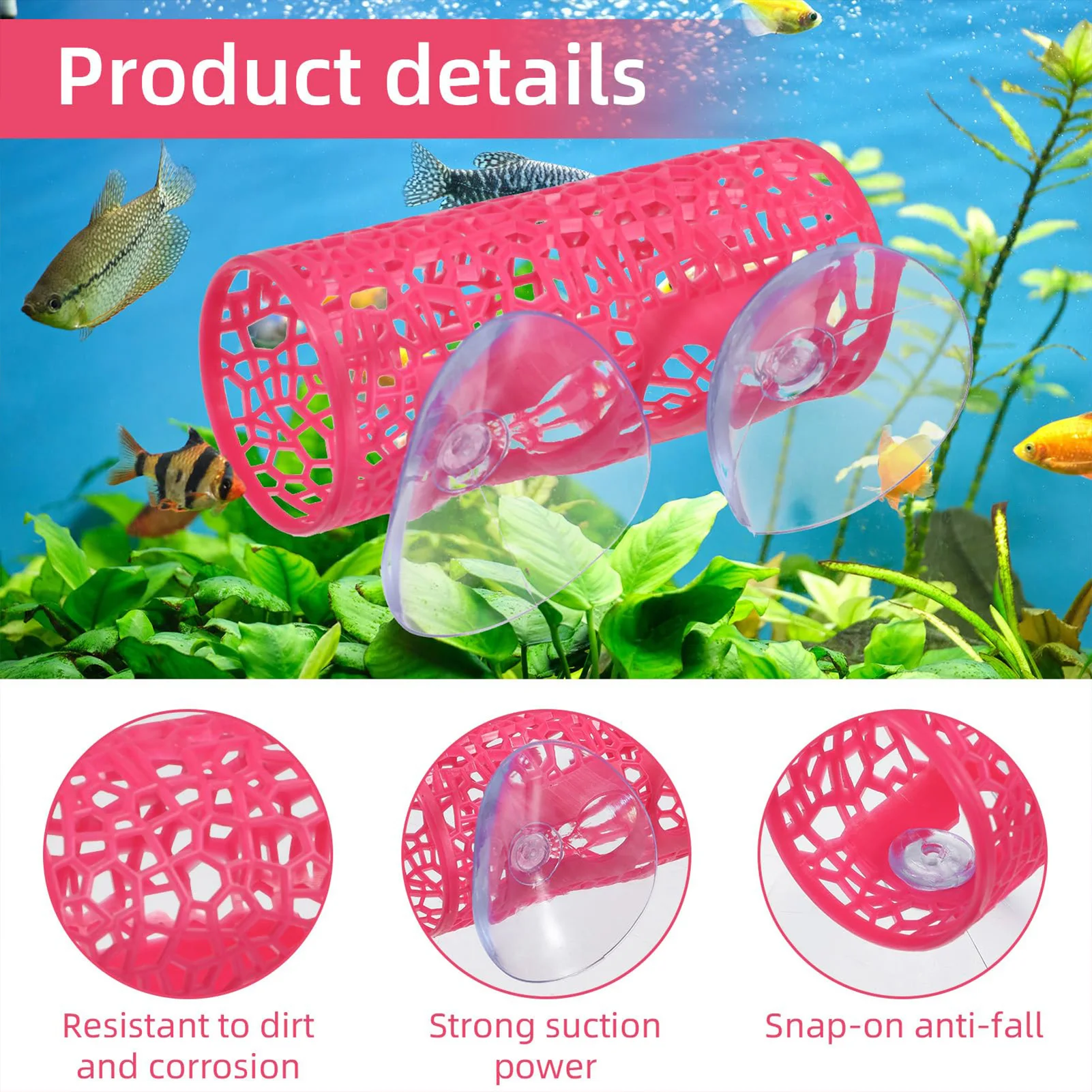 อุโมงค์ปลาสำหรับตู้ปลา ของเล่น - Fish Toys For Aquarium บทวิจารณ์และราคา