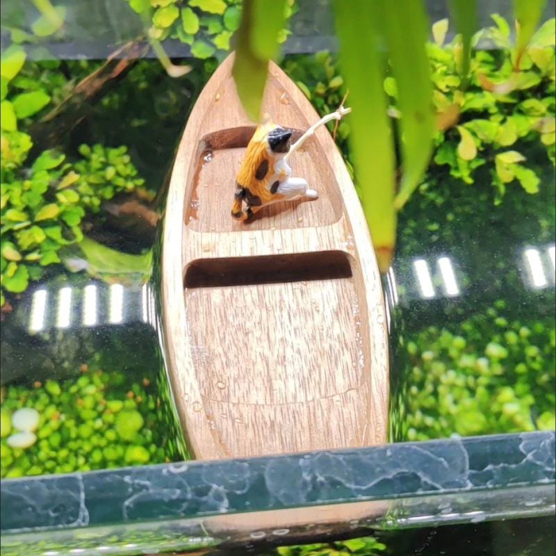 Handmade ไม้เรือ Mini ลอยเรือ  - Fish Toys For Aquarium บทวิจารณ์และราคา