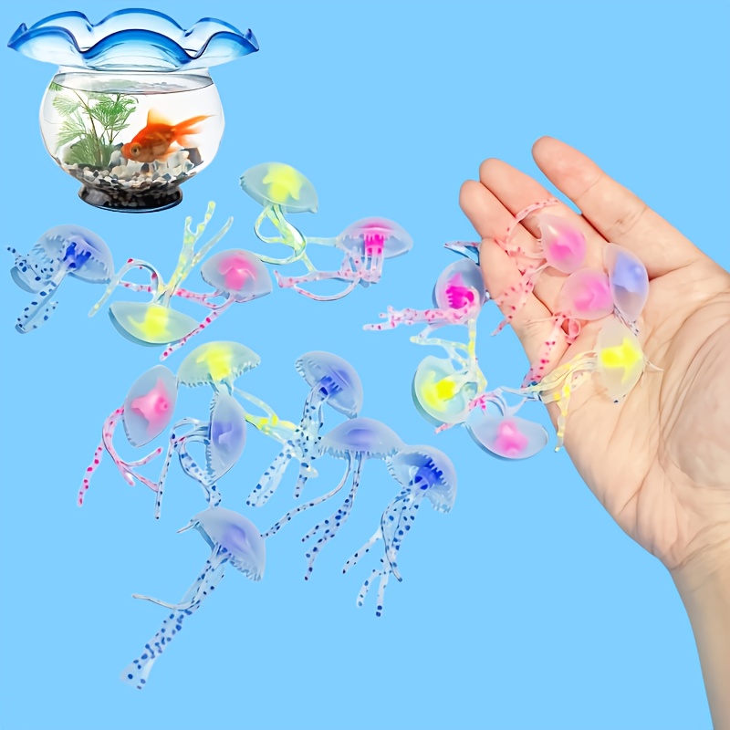 แมงกะพรุนจำลองเรืองแสง 2 ชิ้น  - Fish Toys For Aquarium บทวิจารณ์และราคา