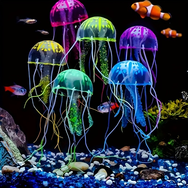 แมงกะพรุนจำลองเรืองแสง 2 ชิ้น  - Fish Toys For Aquarium บทวิจารณ์และราคา