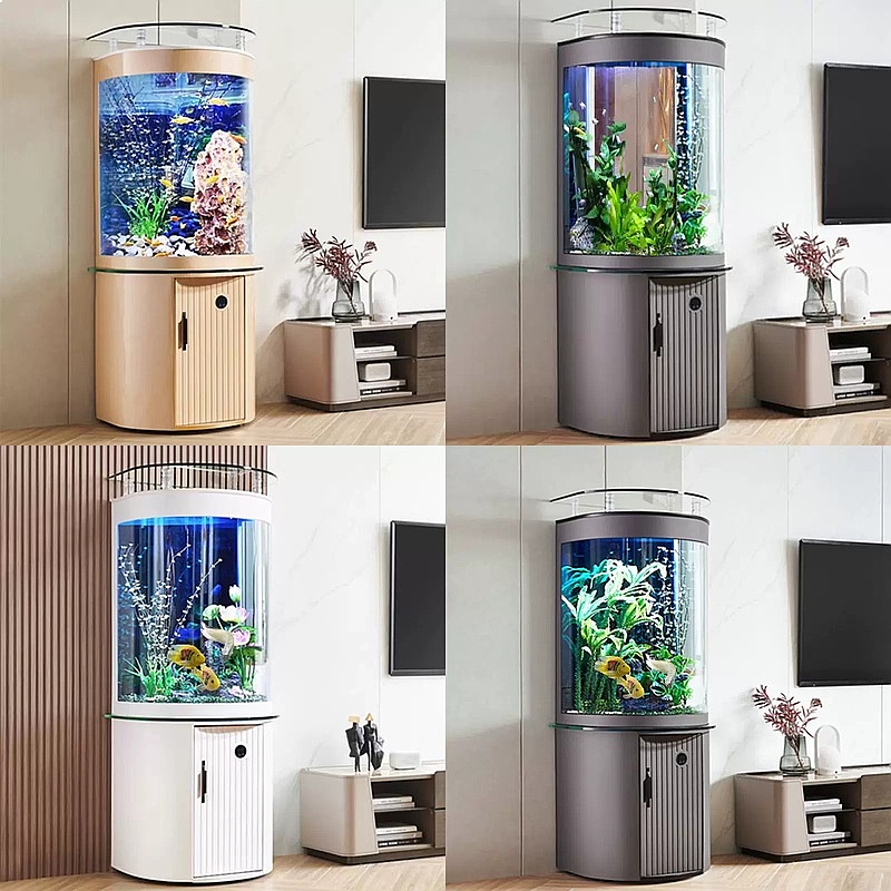 ตู้ปลาทรงครึ่งวงกลมพร้อมกรองด้ - Aquarium Fish Low Maintenance บทวิจารณ์และราคา