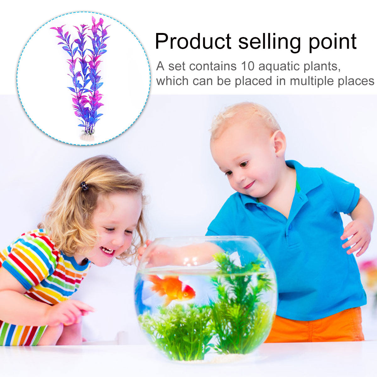 ชุดต้นไม้น้ำปลอม 10 ชิ้น 5 ต้น - Aquarium Fish Low Maintenance บทวิจารณ์และราคา