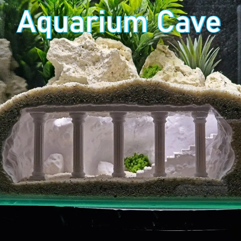 ถ้ำตู้ปลาพิมพ์ 3 มิติ, เสาโรมั - Fish Toys For Aquarium บทวิจารณ์และราคา