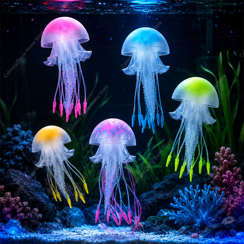ของตกแต่งตู้ปลาแมงกะพรุนเรืองแ - Fish Toys For Aquarium บทวิจารณ์และราคา