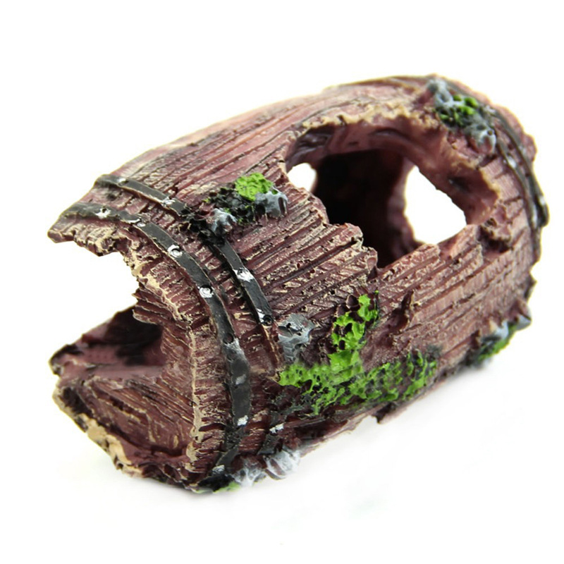 อุปกรณ์ตกแต่งตู้ปลา รูปทรงถัง  - Aquarium Fish Hiding Places บทวิจารณ์และราคา