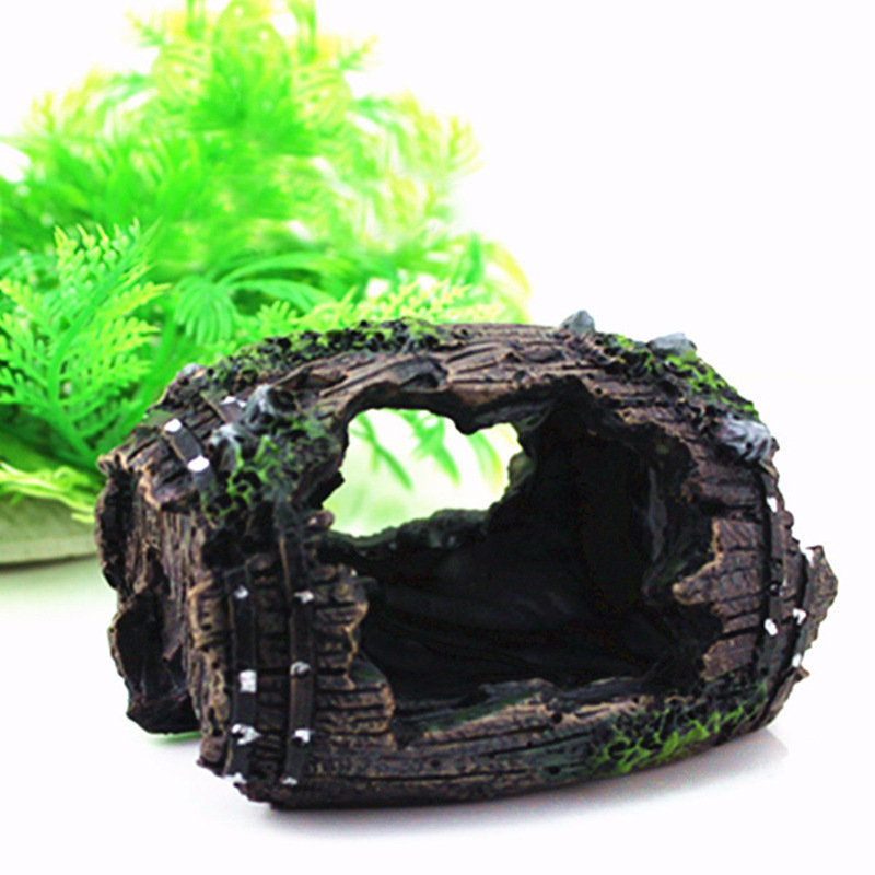อุปกรณ์ตกแต่งตู้ปลา รูปทรงถัง  - Aquarium Fish Hiding Places บทวิจารณ์และราคา